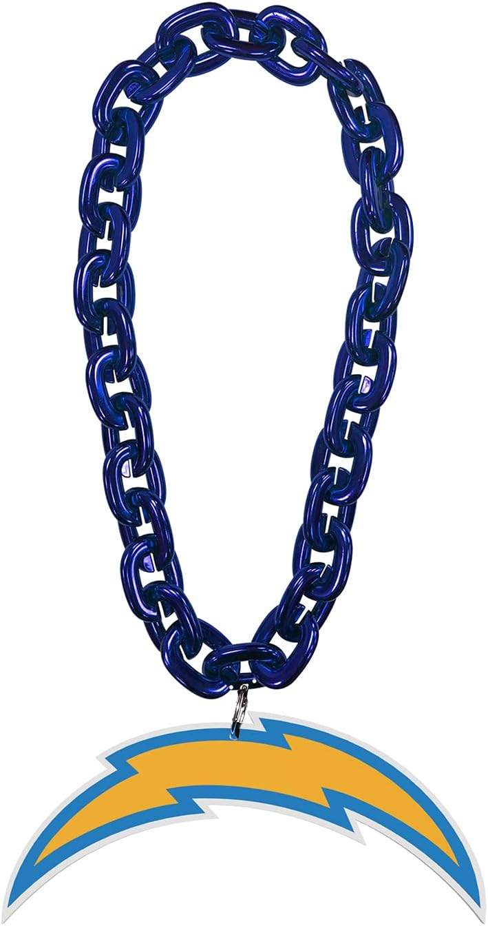 Aminco NFL Los Angeles Chargers Team Fan Chain, Royal Blue