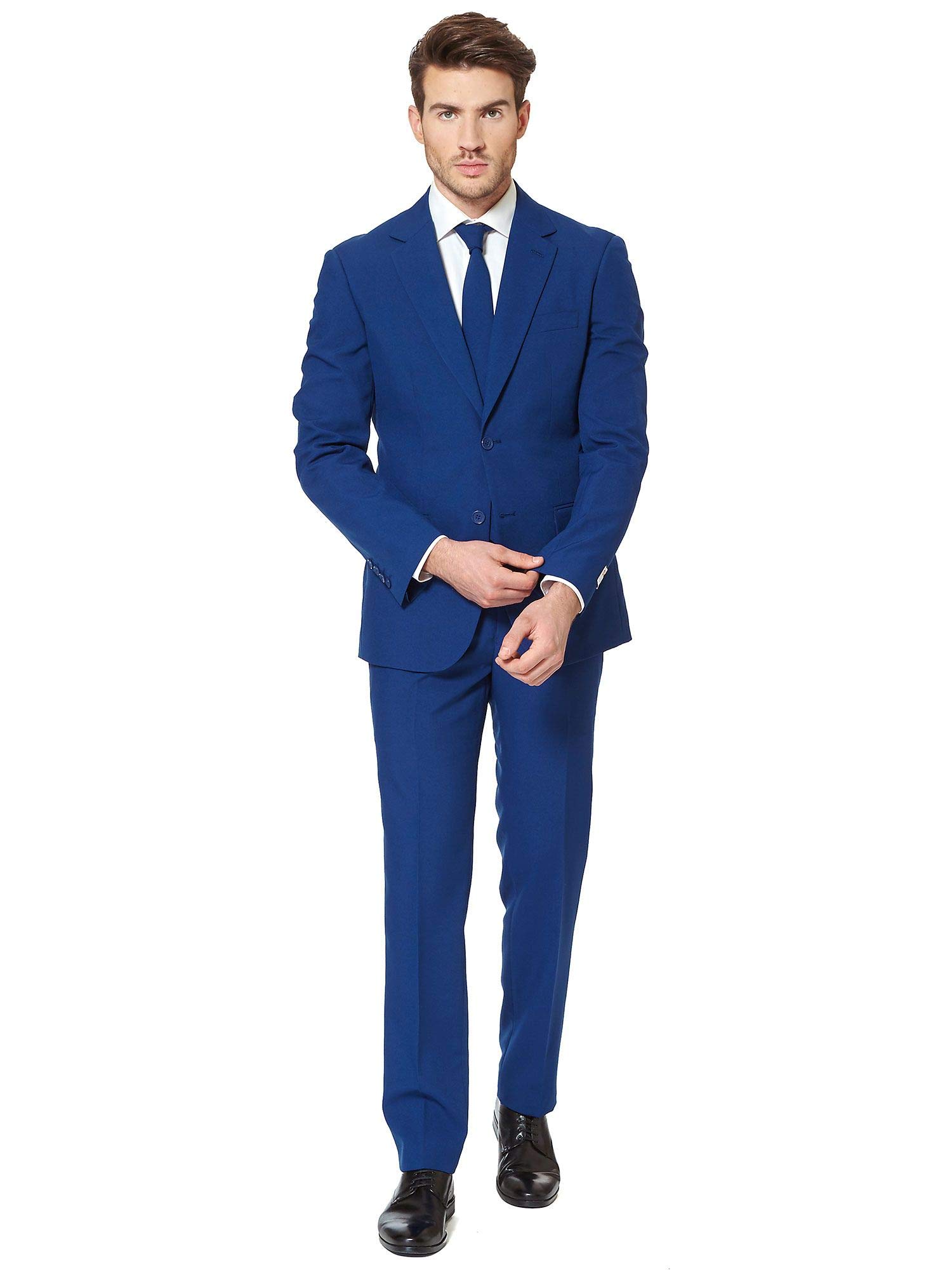 OpposuitsSolid Color Party Suits - Colorful Outfits for Prom, Weddings, Bachelor Parties - Comes With Blazer, Pants & Tie