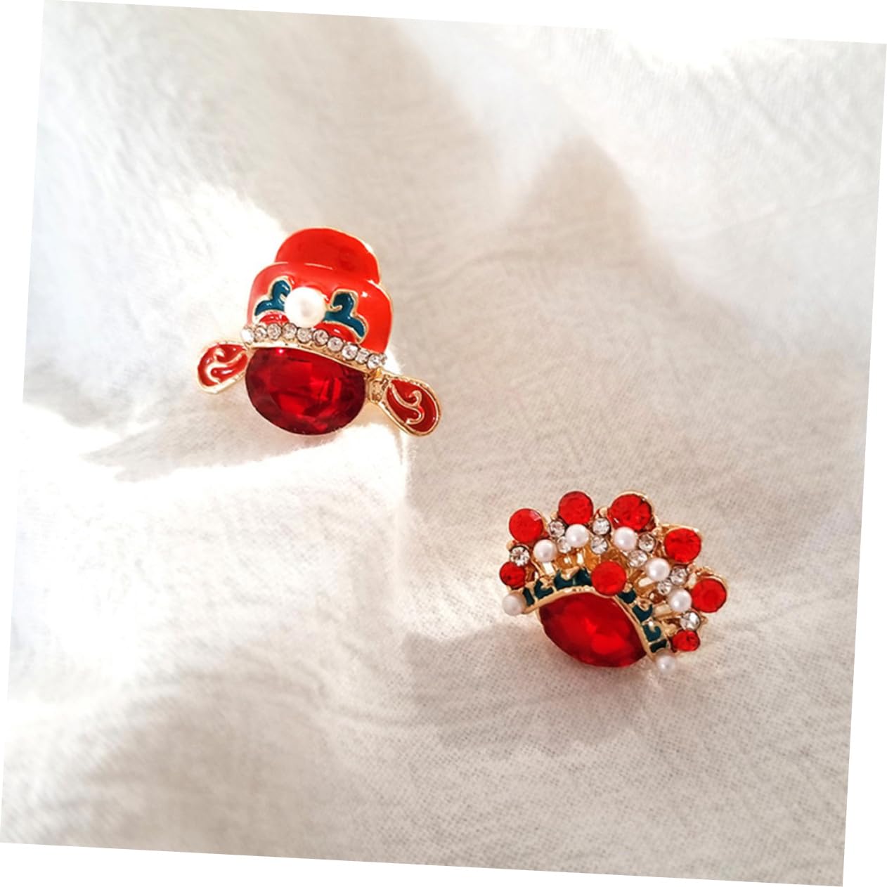 Women's Jewelry Elegantes y delicados 2 Piezas Broches de Maquillaje de ópera China Broche de Camisa de para Mujeres decoración de alfiler de Solapa versátil Flower Brooch