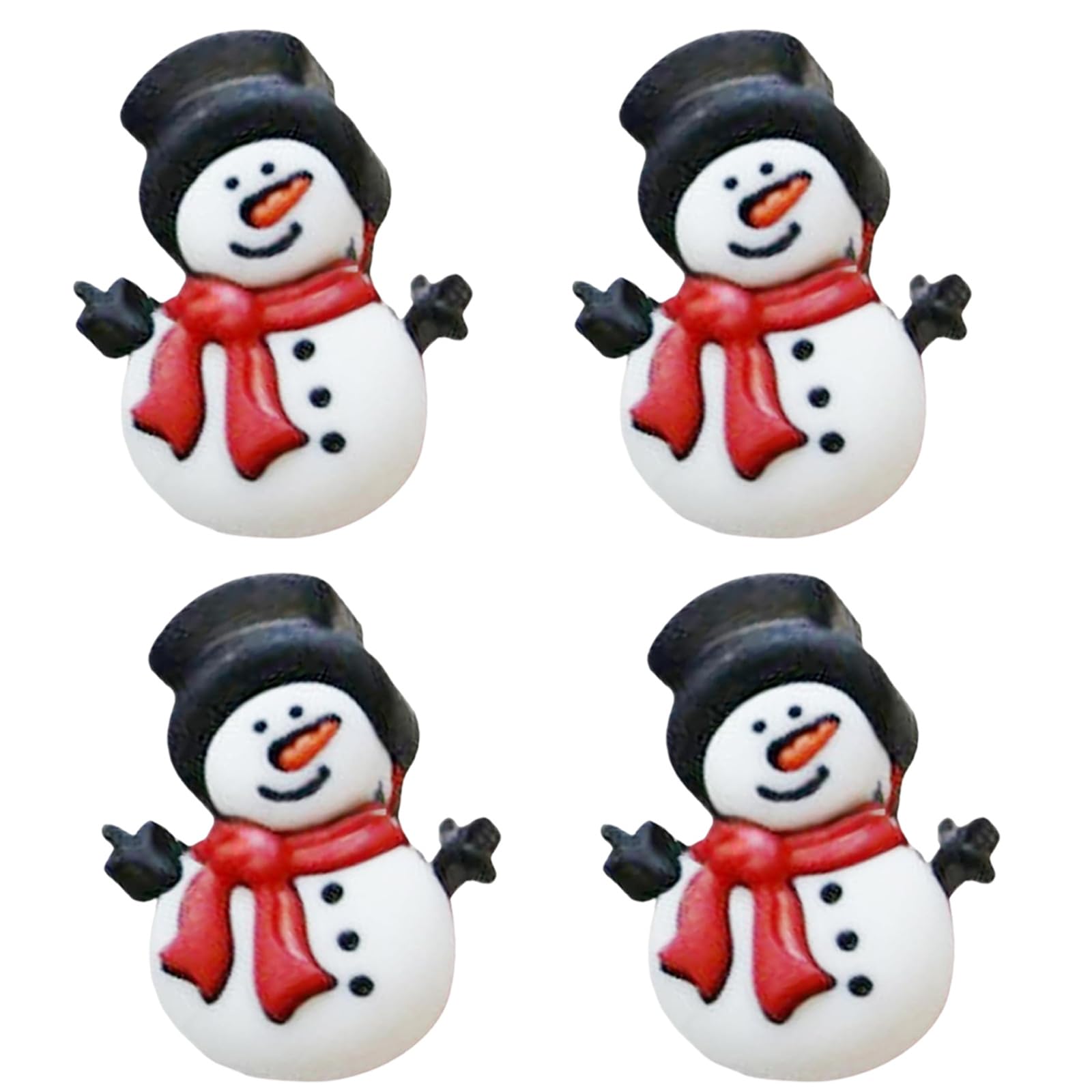 Msioytog Type A 4Pcs Snowman Cabinet Decorations Christmas Theme Cabinet Knob Case Adds Festivity To Cabinets For Home Holiday Decors