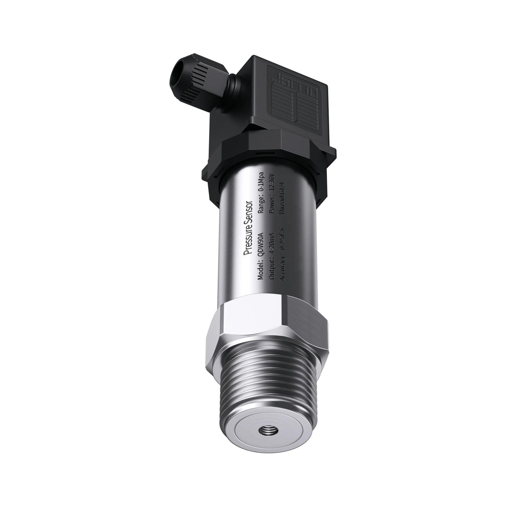 KKXXYQFC Transmisor de presión Hidráulico 4 20mA 0-10V RS485 Sensor de presión diferencial Manómetro G1/4 NPT1/4 12-36V 0-1bar 10bar 16bar 60bar(0-10v Npt1-2,0-20KPA)