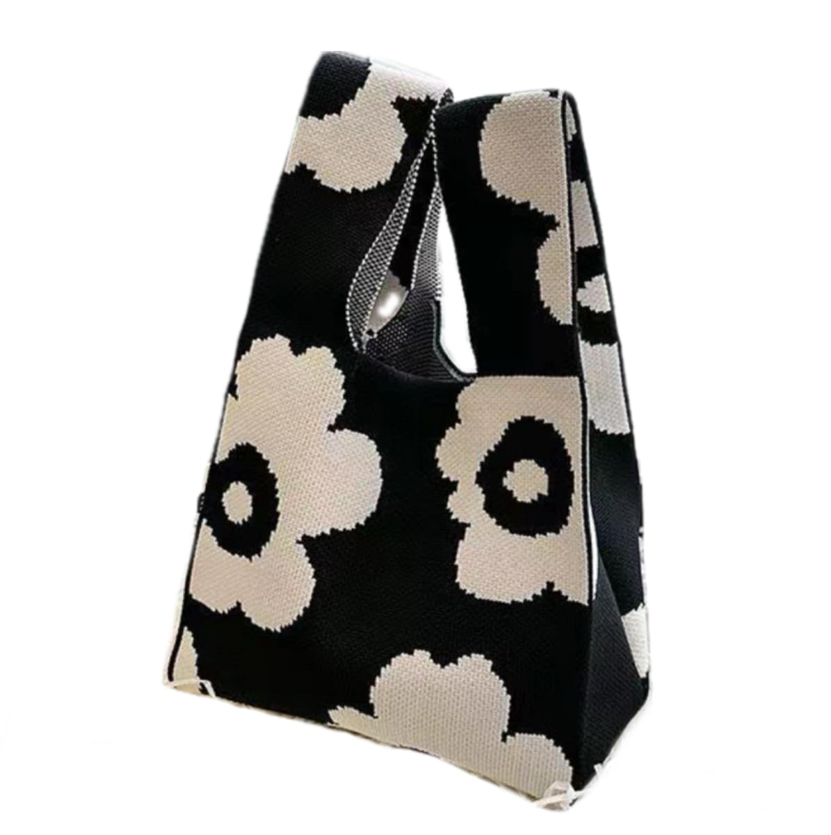 DOFOTAWN Women's Wrist Handbag Wristlet Handbag Sleeve Knot Pouch Portable Purse Tote Gift Bag Cute Pattern