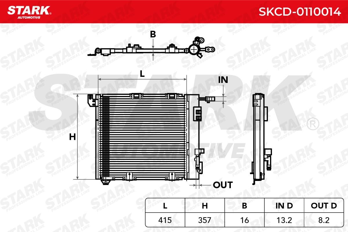STARK SKCD-0110014 - Condensatore, impianto aria condizionata