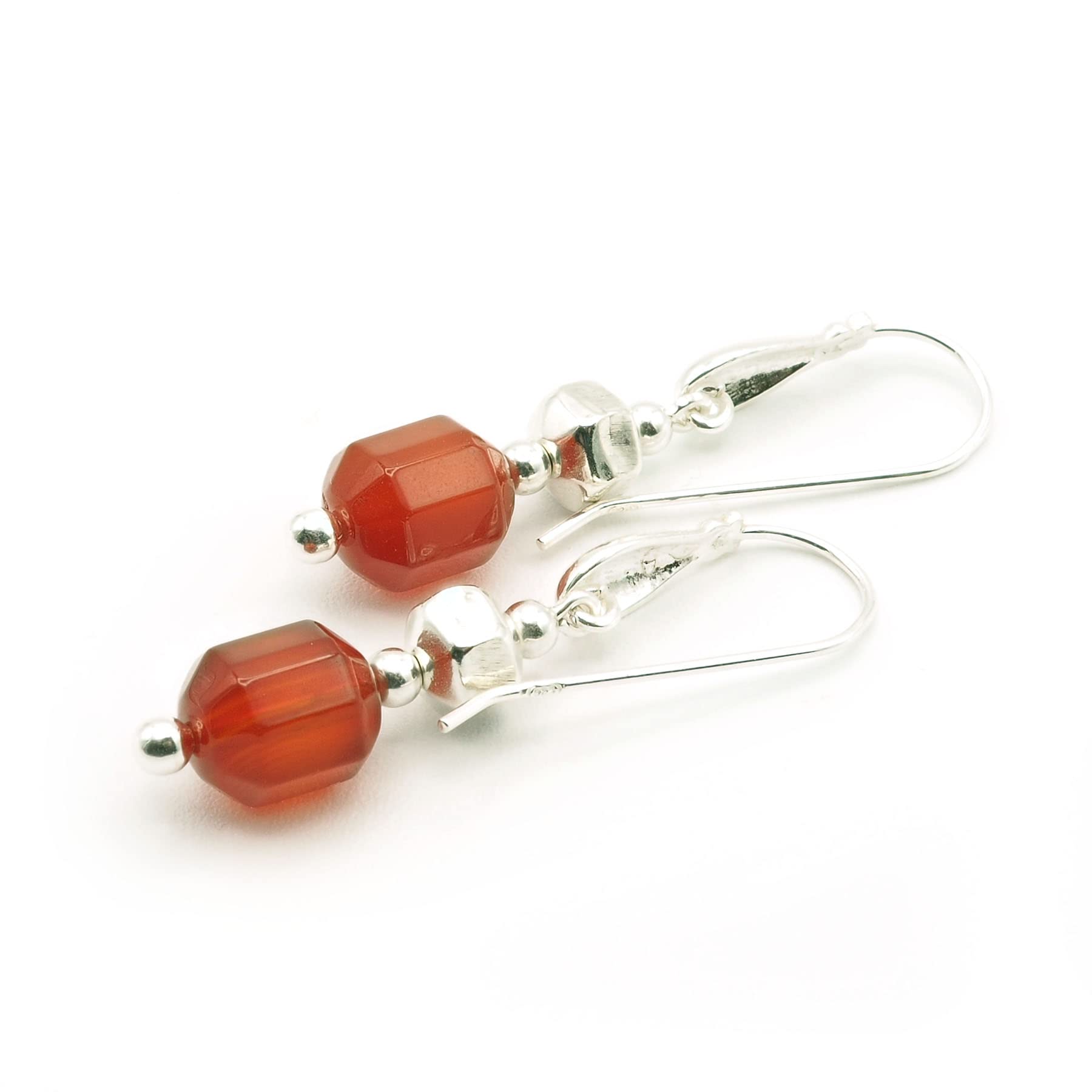Pendientes Carneola y Plata 925