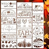 Fall Stencils for Painting on Wood Pumpkin Stencil Thanksgiving Stencils for Door Mats Porch Hanger Fabrics Decor