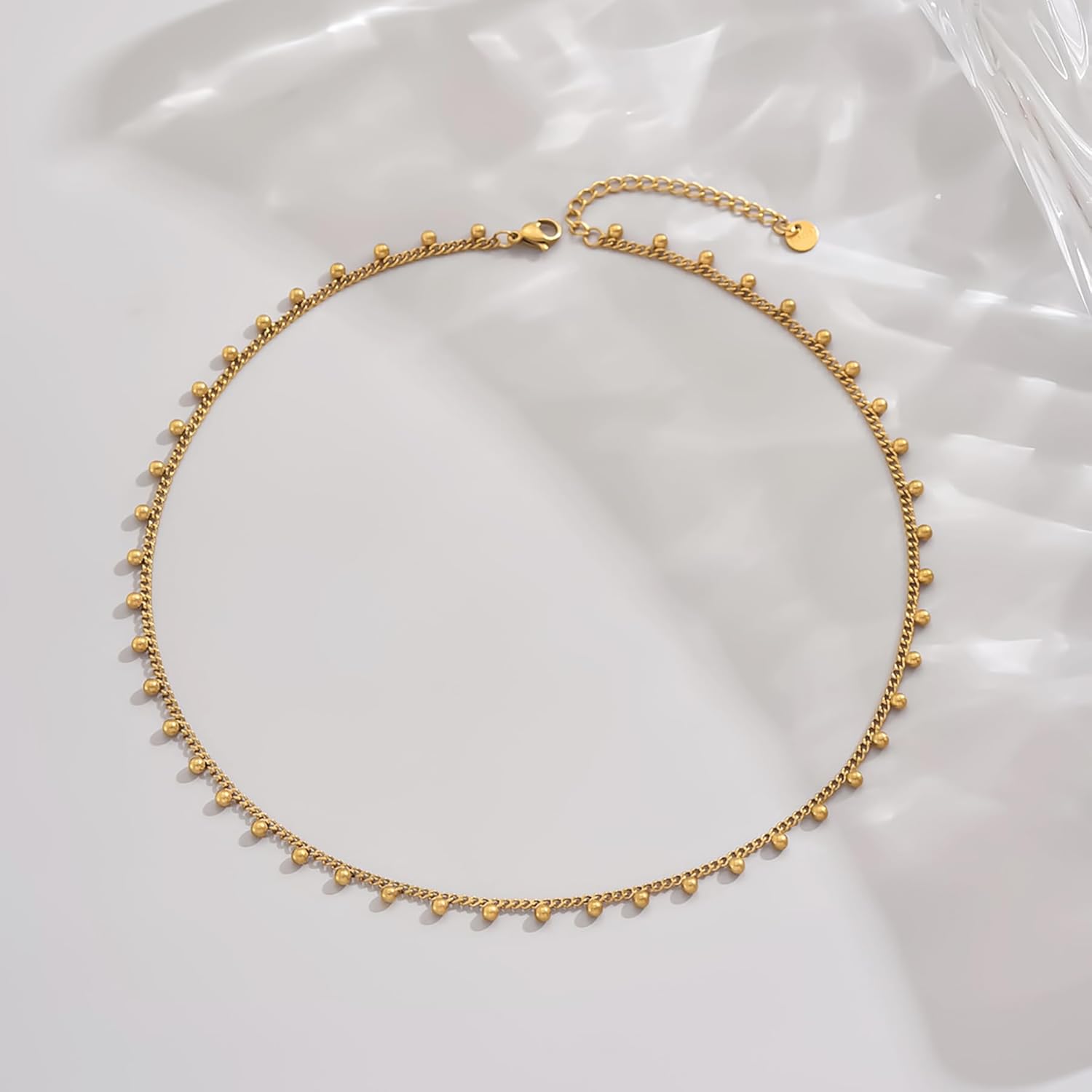 Gold Chain Necklace for Women 18K Gold Plated Dainty Star Cross Heart Cuabn Choker Chains Stainless Steel Trendy Jewelry Christmas Gifts - Image 6