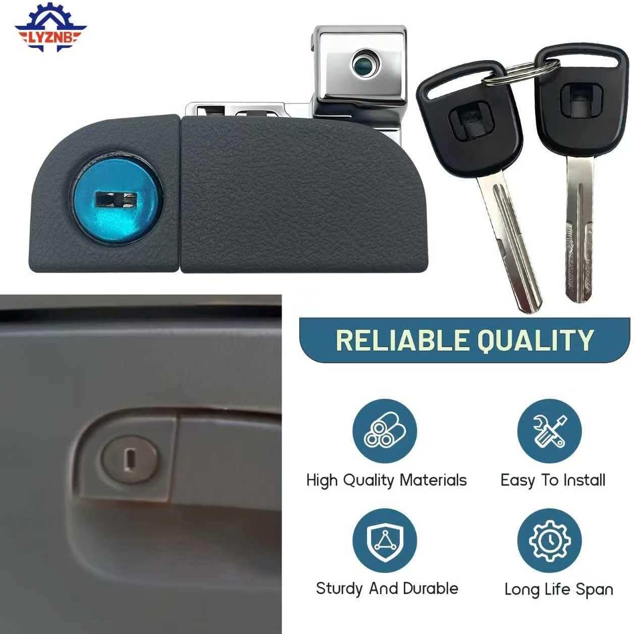 Glove Box Latch Glove Box Lock Assembly Compatible with Honda Odyssey 2005 2006 2007 2008 2009 2010 77540-SHJ-A01ZC
