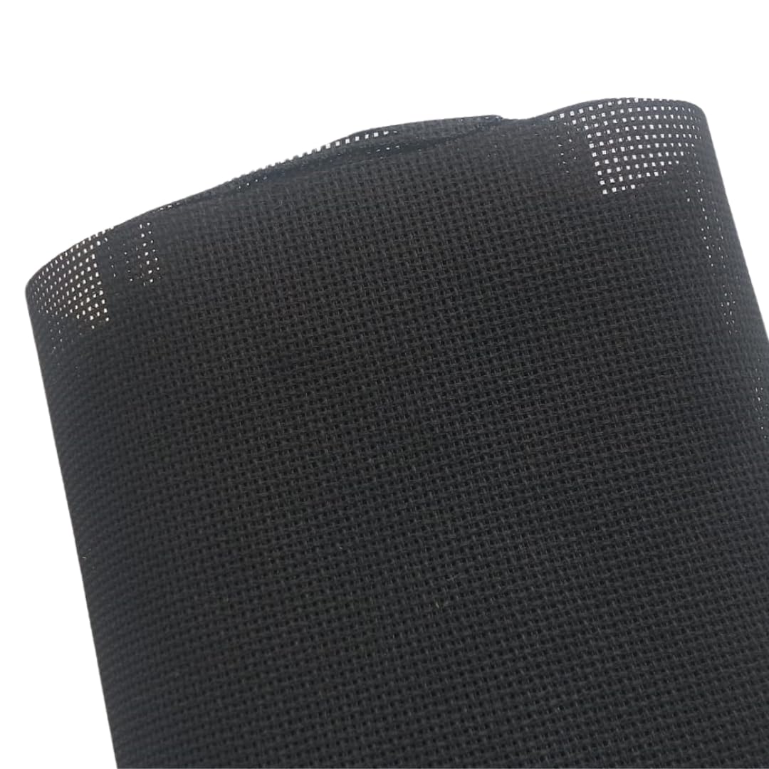 Zuchi Aida 14 Count Stiff Cross Stitch Fabric Black 100% Cotton, 50 by170 cm, Ideal for Cross-Stitch, Needlework, and Embroidery Projects-image-19