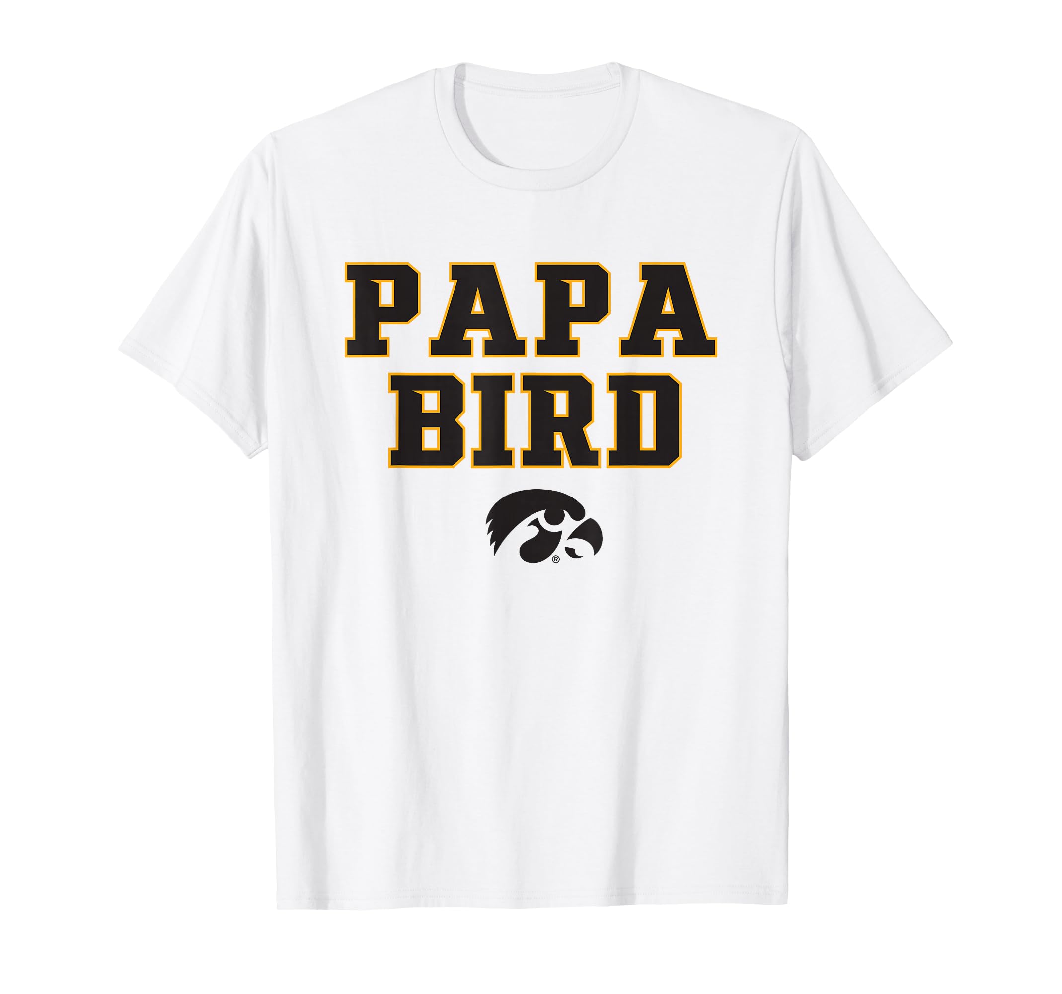 Iowa Hawkeyes Dad Papa Bird Officially Licensed T-Shirt