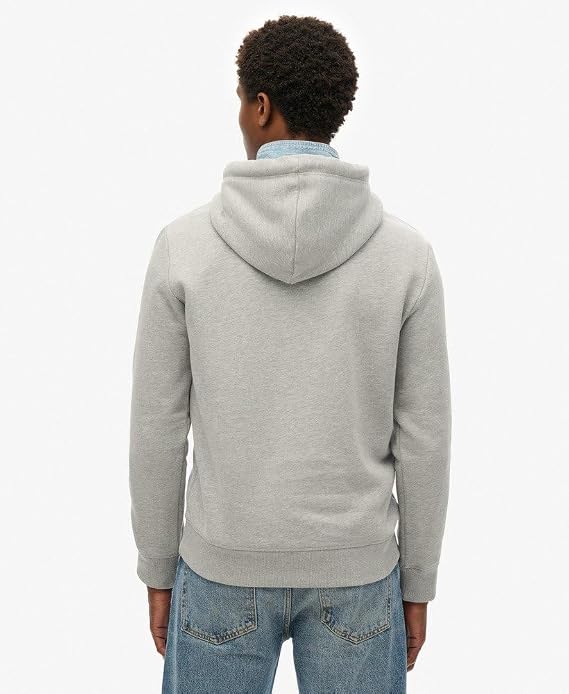 هوديي بلوفر استرخائي من Superdry للرجال ، كلية Gray Marl