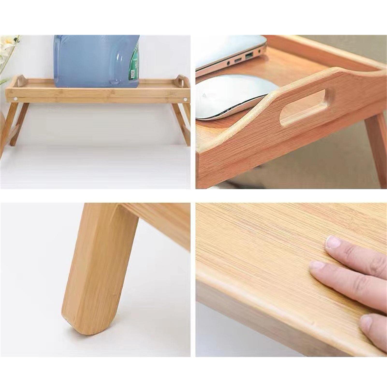 Amazon.co.jp: ちゃぶ台 竹製折りたたみベッドトレーテーブル