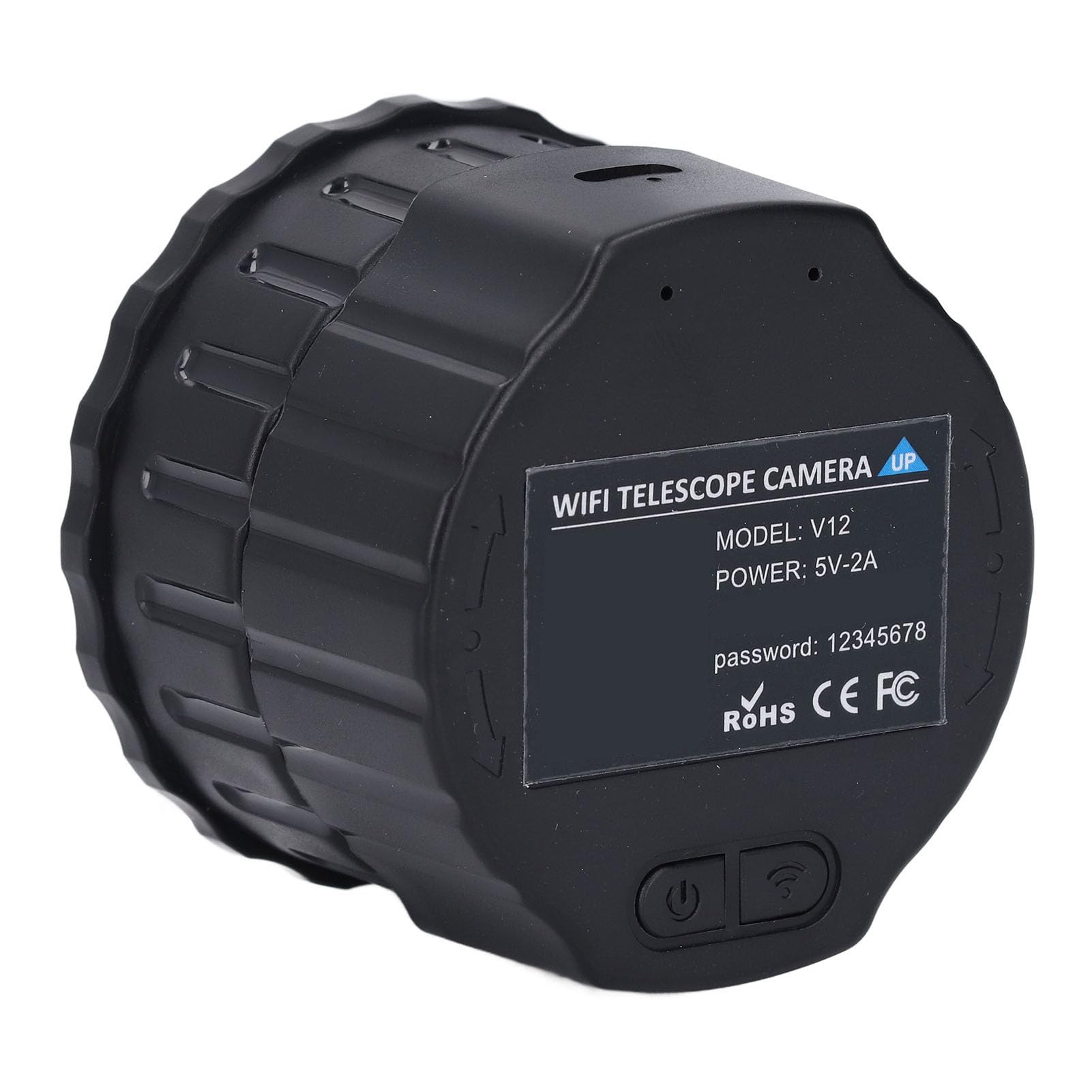 Ocular Electrónico WiFi, Cámara Telescópica WiFi de 4 Megapíxeles Compatible con Grabación de Vídeo 2K Fotos de 24 MP para Telescopios de 25 a 50 Mm Cámara Ocular Electrónica
