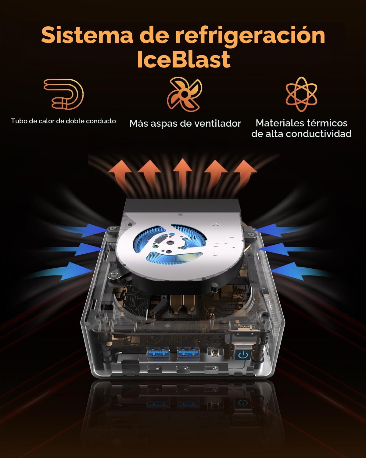 GEEKOM AE7 Mini PC con AMD Ryzen 9 7940HS Procesador, 32 GB DDR5+ 1TB SSD