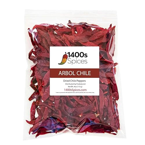Miniatura 8 de Paquete de 4 chiles secos - Chile Guajillo sin tallo, ancho, pasilla y arbol por 1400s Spices