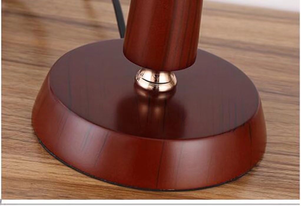 Desk Lamp with Switch E27 Bedside Bedroom Lamp Simple Fashion Eye Care Study Wood & Cloth Shade Small Table Lamp