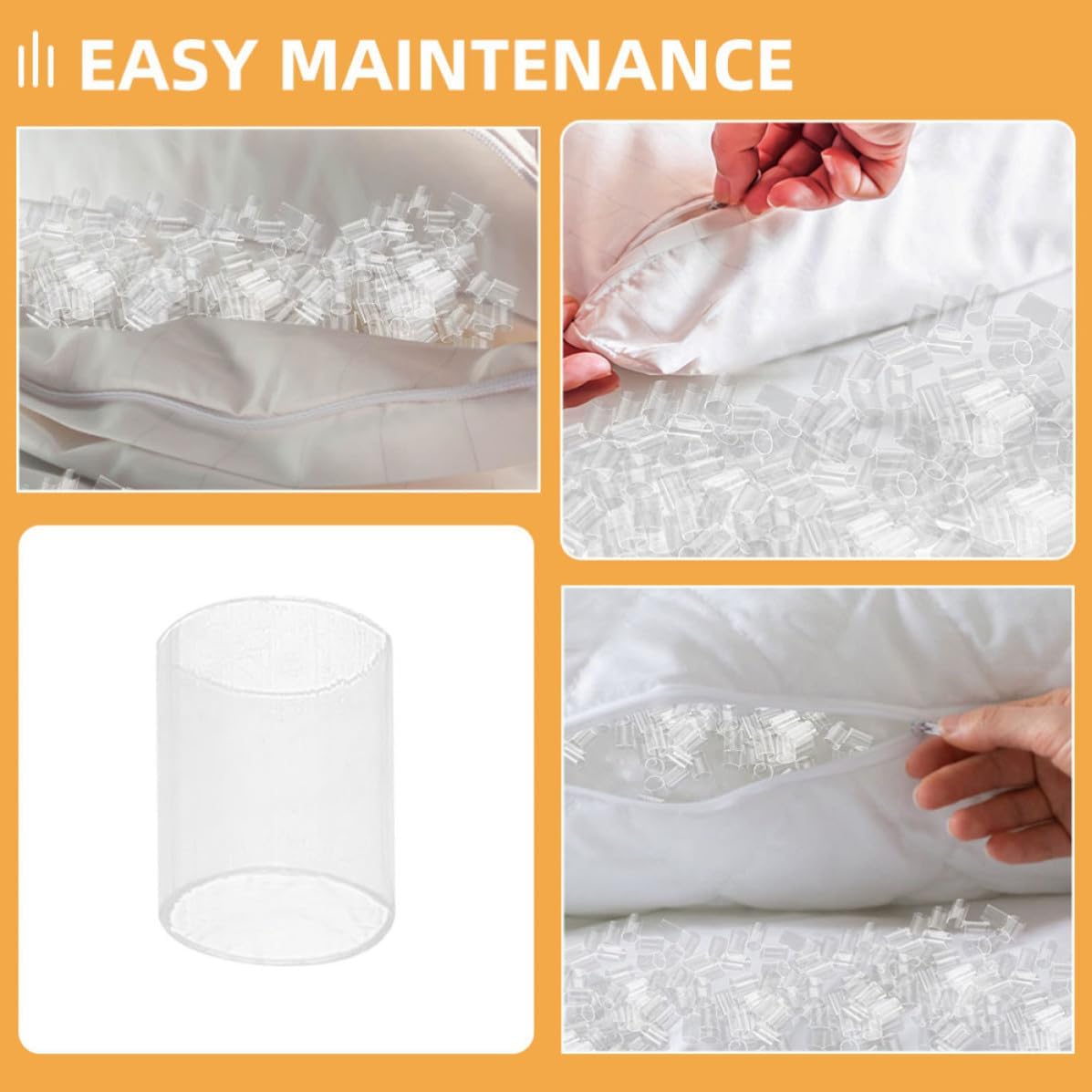 PE Pillow Stuffing Tube 500g for Travel and Cushion Inserts