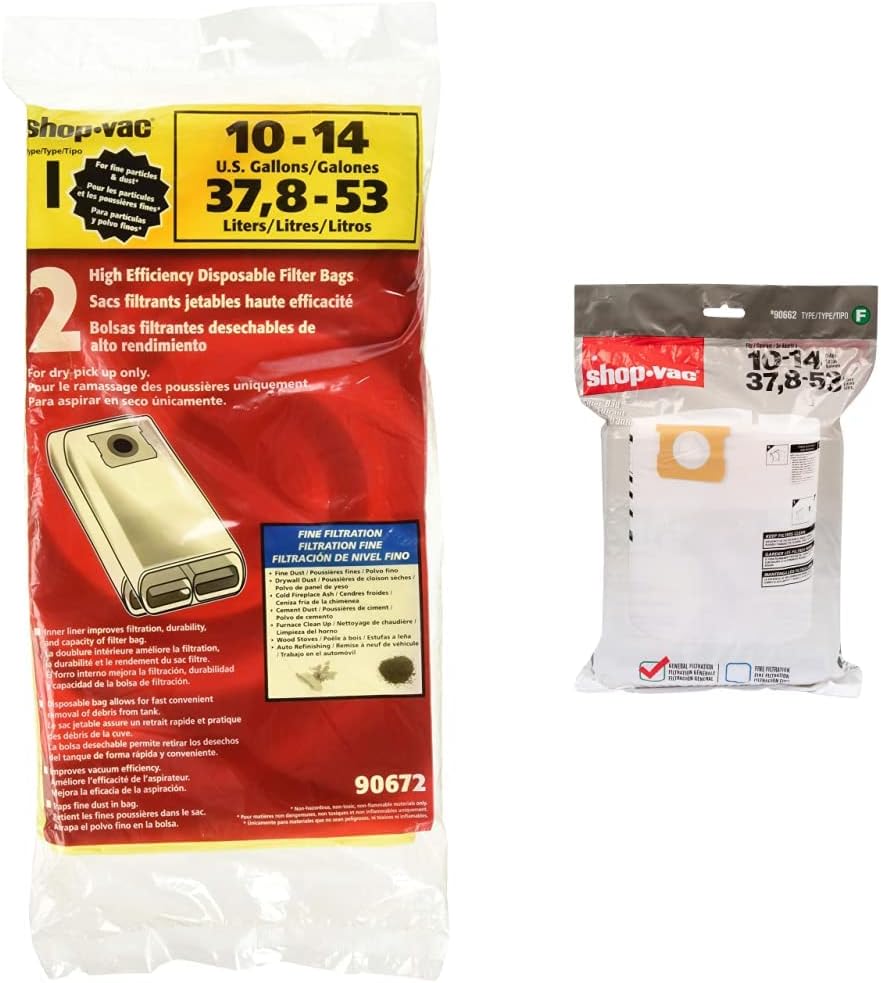 ShopVac Disposable Filter Bags for 1014 Gallon Tanks (2