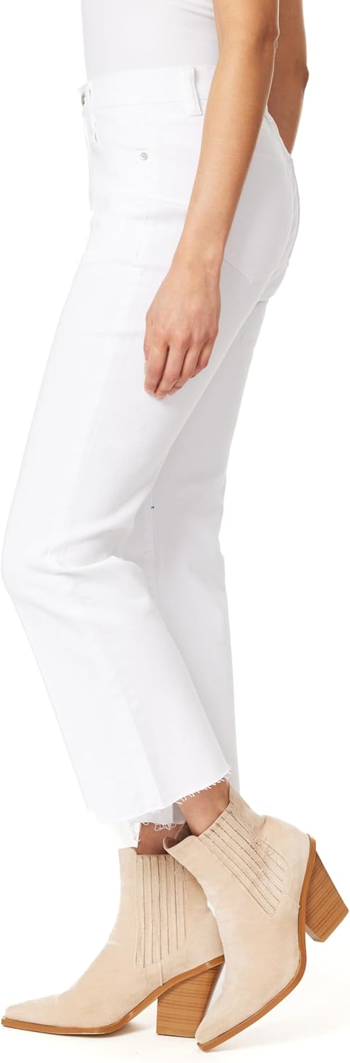 WallFlower Women's Fearless Curvy Super High-Rise Denim 27" Bootcut Ankle Insta Vintage Juniors Jeans