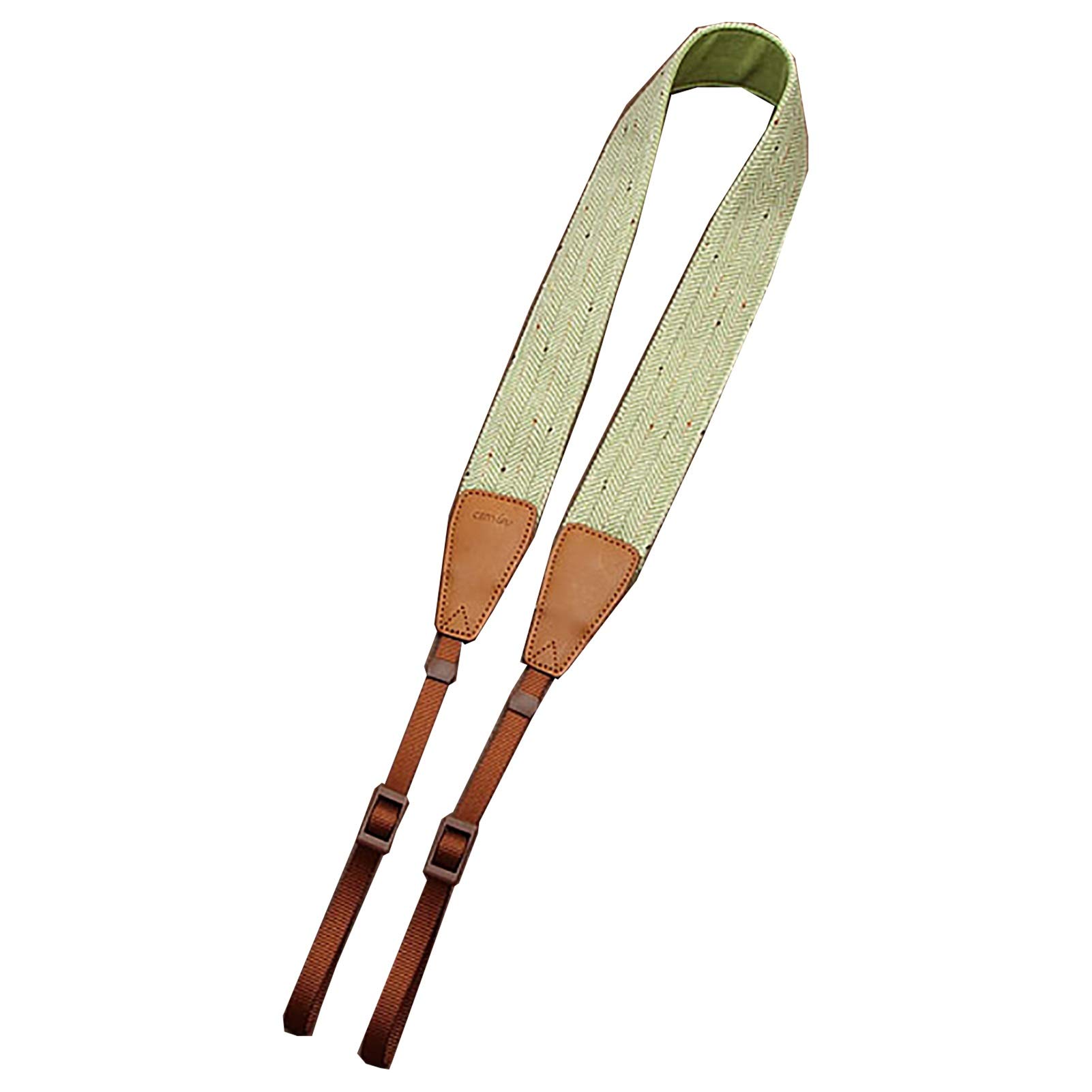 Pasek do aparatu, uniwersalny jasnozielony, bawełniany i lniany pasek do aparatu cyfrowego Slr Pojedynczy pasek na ramię do lustrzanki cyfrowej (kolor: zielony, rozmiar: 164x3,9 cm)