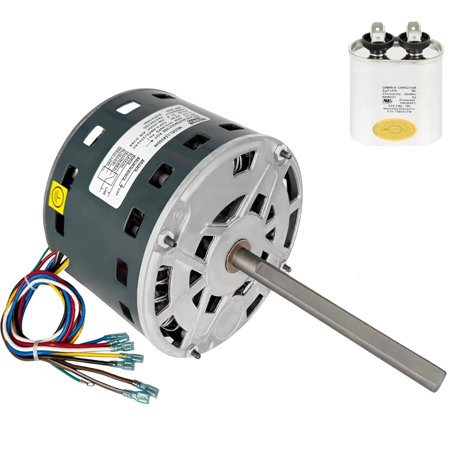 5KCP39GGZ183S Furnace Blower Motor 1/3 HP 115V 60Hz 1075RPM 4-Speed AC Fan Mo...