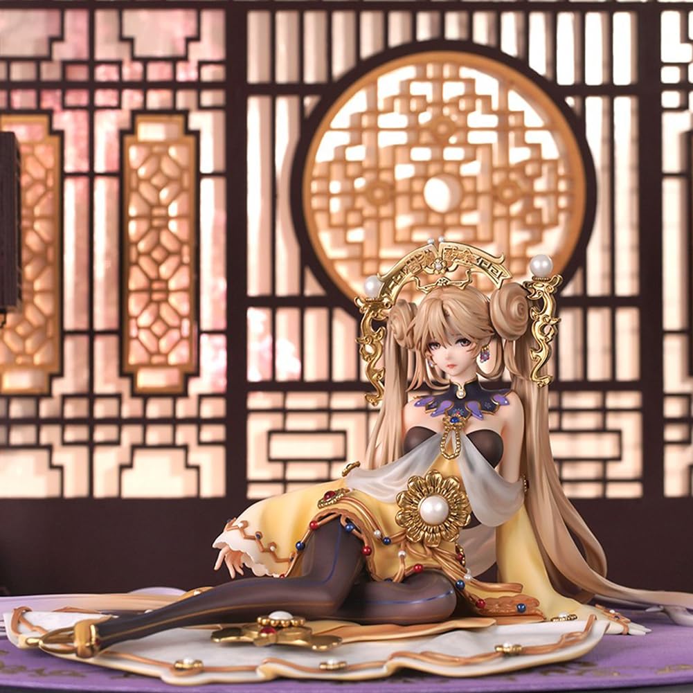 DEXSHUN Figurka Anime Cup of Eternal Solid Gold Figurka Ilustracja Postać Siedzący Model Statuetka 14 cm PCW Rzeźba na biurko Dekoracja Prezent Kolekcjonerski