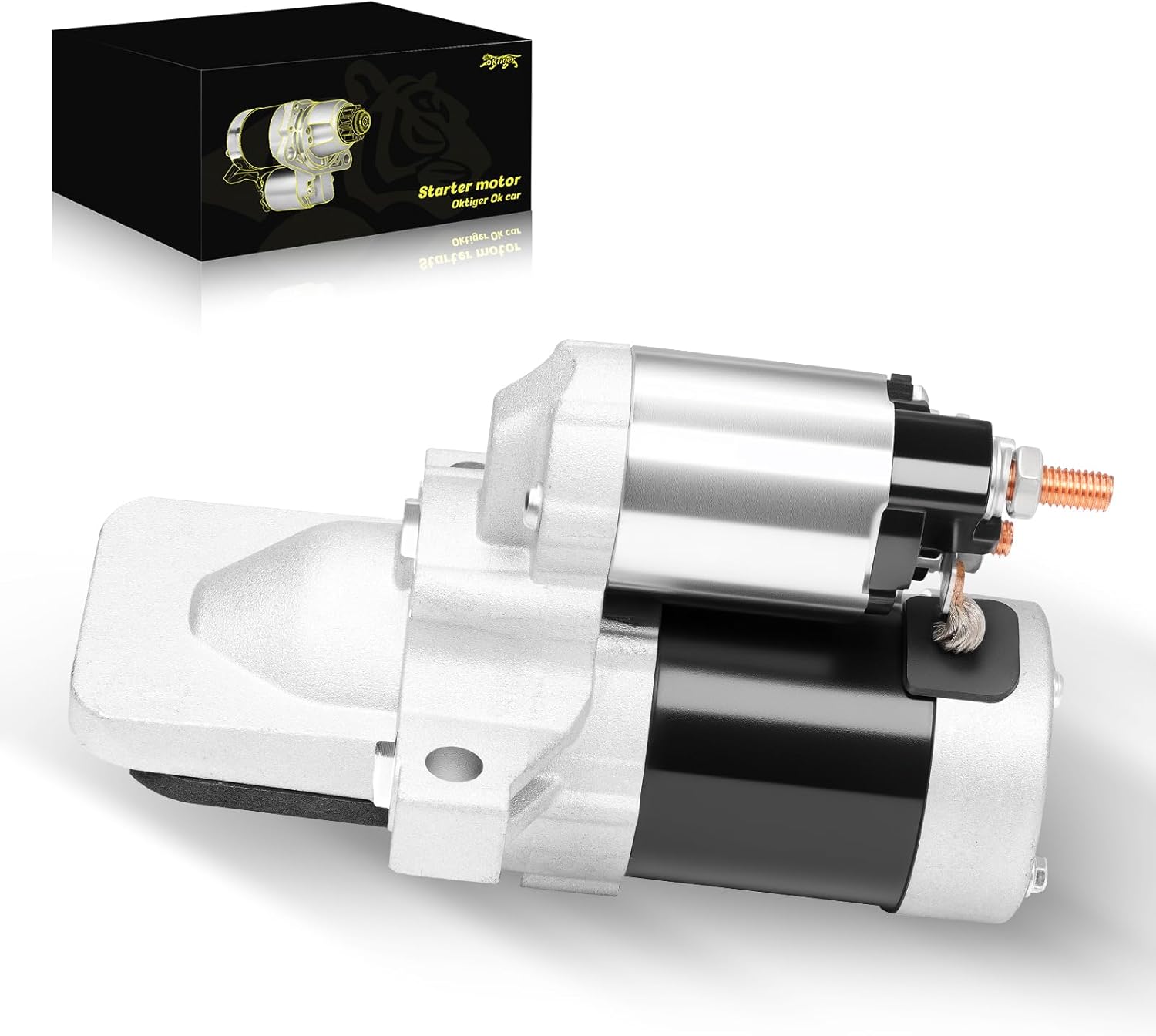Oktiger New Starter Motor Fit for Ford Focus Fusion Escape Explorer Edge Taurus Transit Connect for Lincoln MKZ MKC for Mercury Mariner 2005-2020 2.0L 2.3L 2.5L L4 12V 1.4KW 10-Teeth OE# FJ5T11000AA