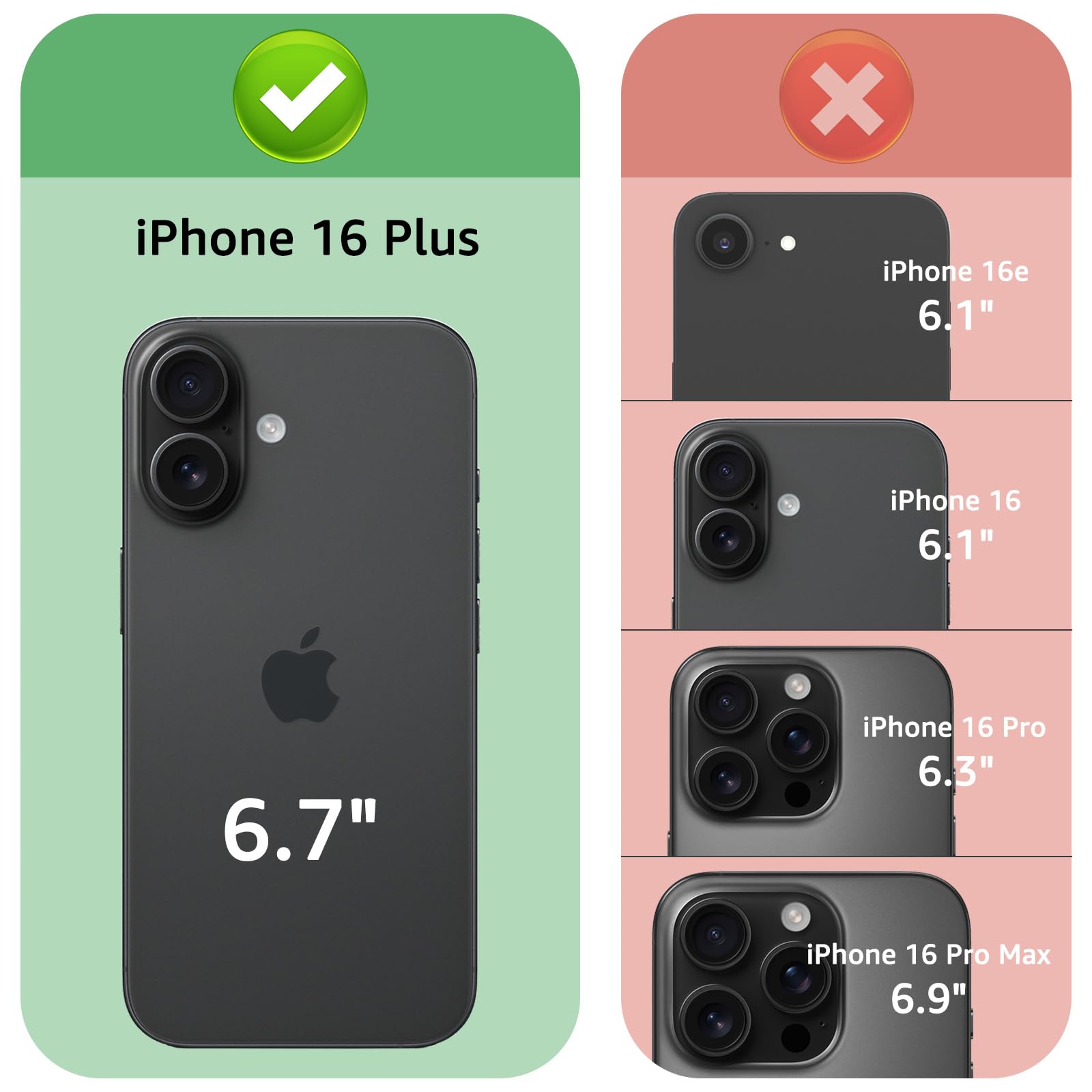 Amazon.com: XcaseBar Compatible with iPhone 16 Plus 6.7