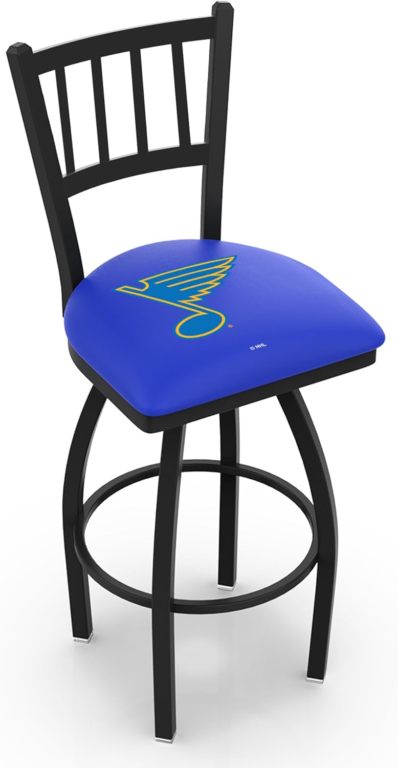 L018 St Louis Blues 25" Swivel Counter Stool with Black Wrinkle Finish