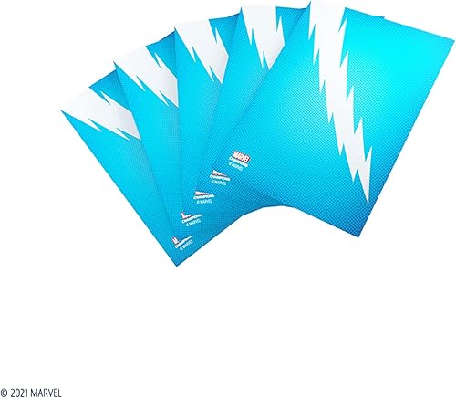 Miniatura 6 de GameGenic Marvel Champions The Card Game - Fundas oficiales de Quicksilver Art - Paquete de 50 fundas artísticas y 1 funda transparente - Diseñado