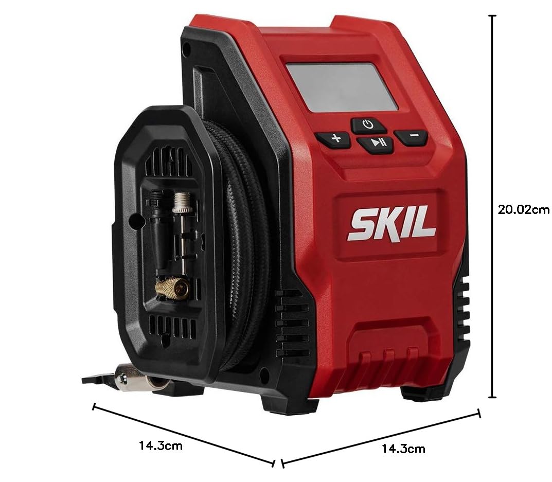 OLKIEQZ SKIL PWR CORE 12 Inflador de neumáticos compacto, solo herramienta, batería y cargador no incluidos, IF5943-00