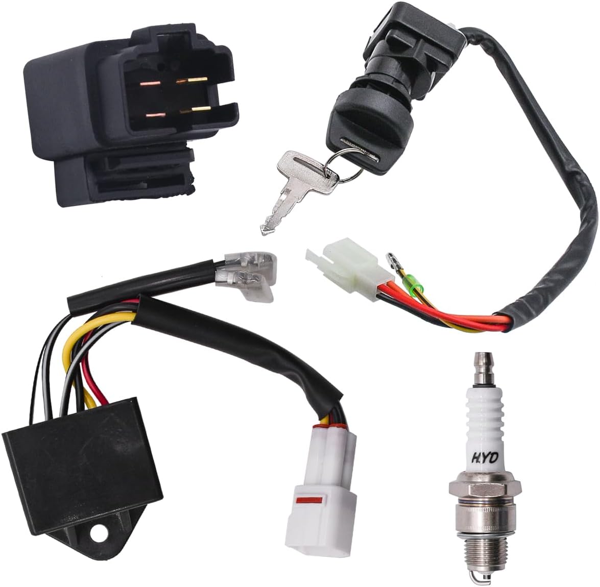 32900-40B00 Module Box for Suzuki LT80 Quadsport 80 1996-2006 with Ignition Switch and Starter Solenoid Relay