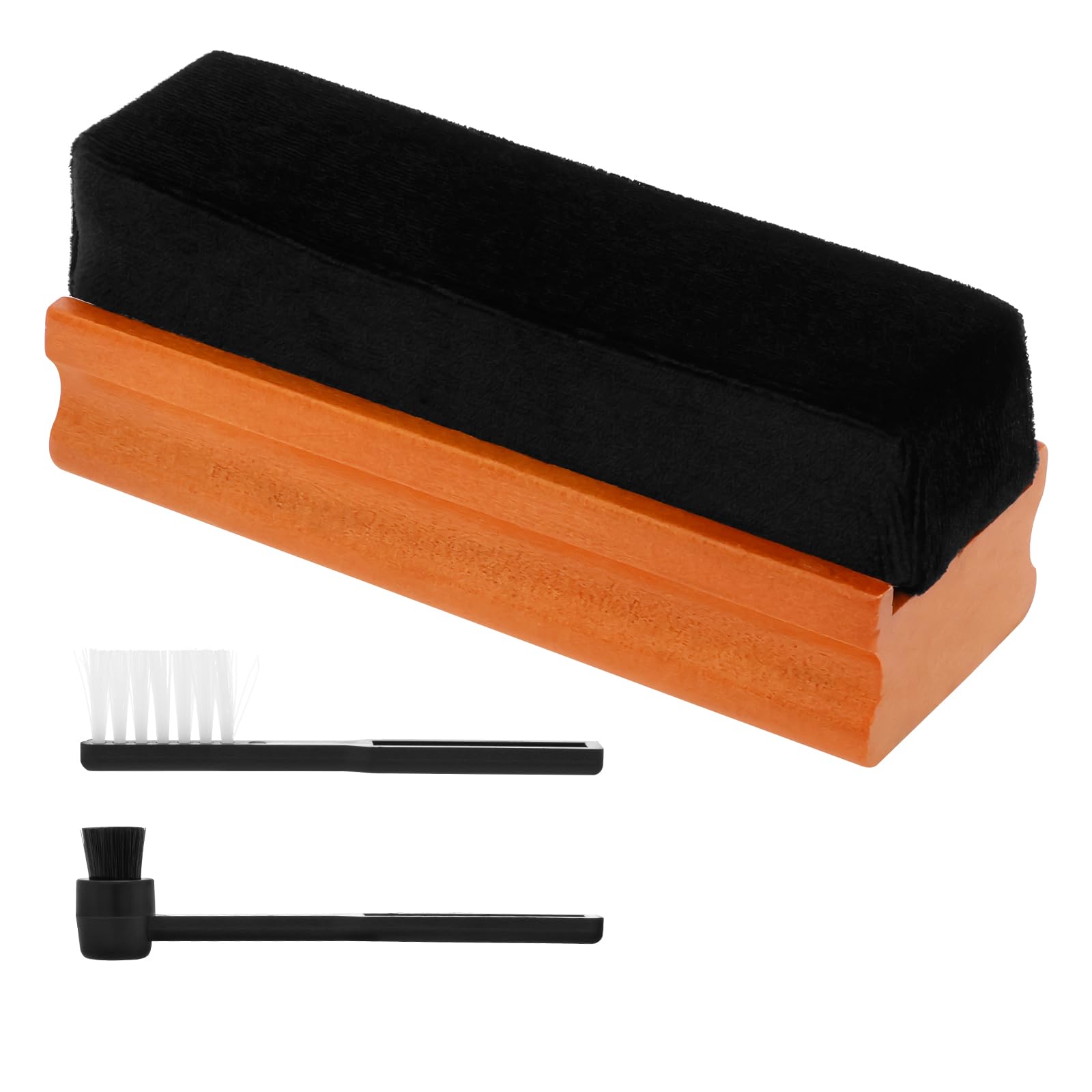 Zhjiutak Brown Vinyl Record Cleaning Brush, Cleaner Kit Effective Dust Removal No Surface Damage Anti Static Solution For Various Record Players​