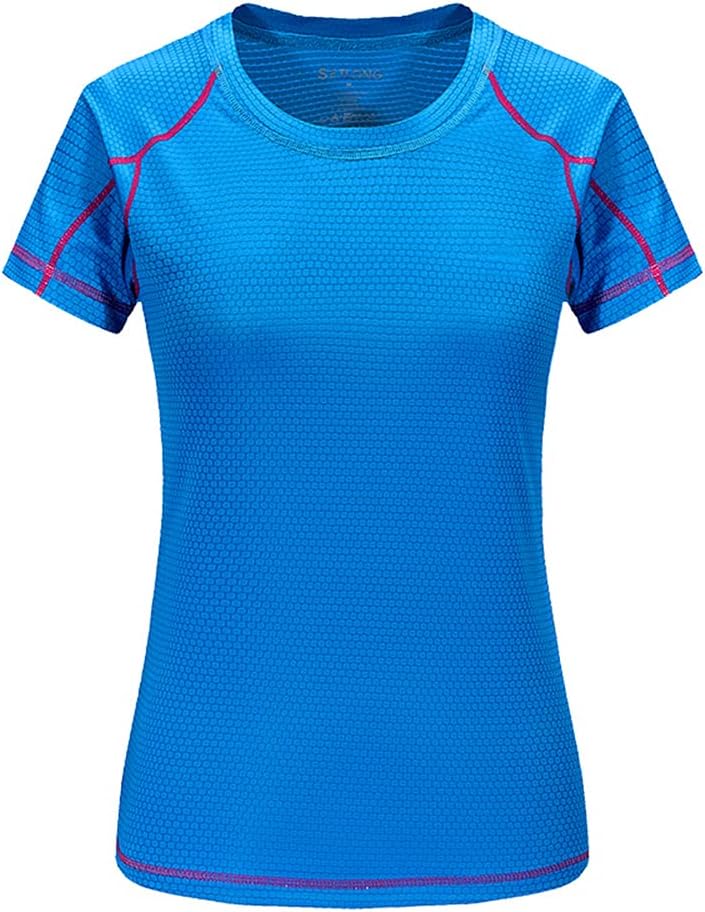 3 Pack Women's Dry Fit Tshirt Short Sleeve Moisture Wicking Athletic Shirts Sport Active wear Tee Round Neck Workout Top