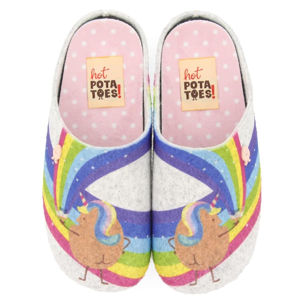 HOT POTATOES LAMBACH, Slipper Women's, Gris