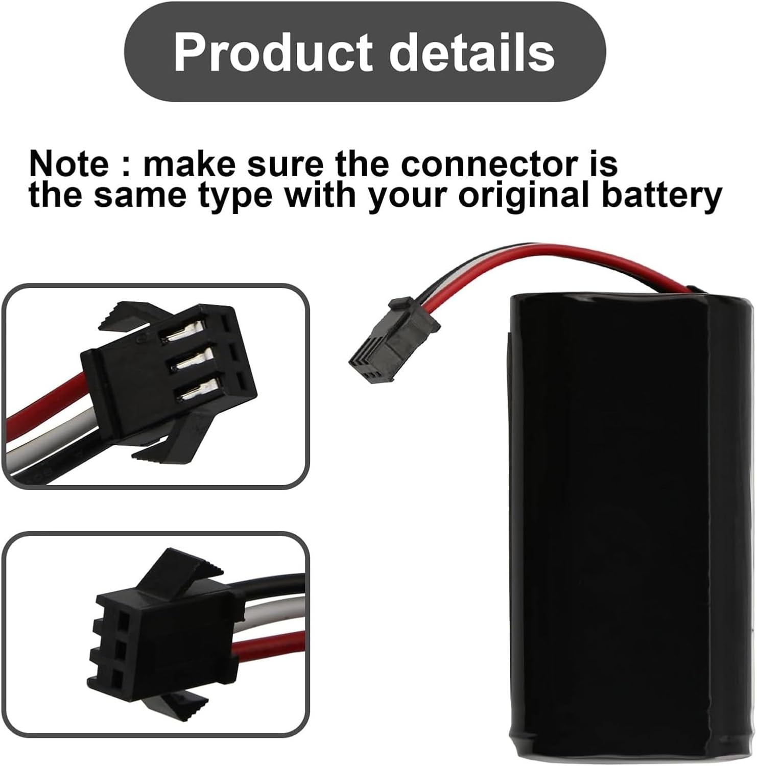 10.8V 2800mAh Robot Vacuum Cleaner Battery Pack, ZJ1450, Compatible With Ecovacs, TCR360, D36A, D36B, D36C, D36E, DA611, DB35, DA60，Clean The Parts