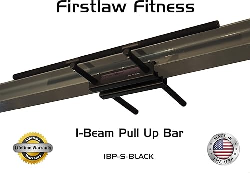 Miniatura 4 de Firstlaw Fitness - Límite de peso de 600 libras - Barra de dominadas I-Beam - Cinta de agarre de barra larga recta fabricada en los Estados Unidos