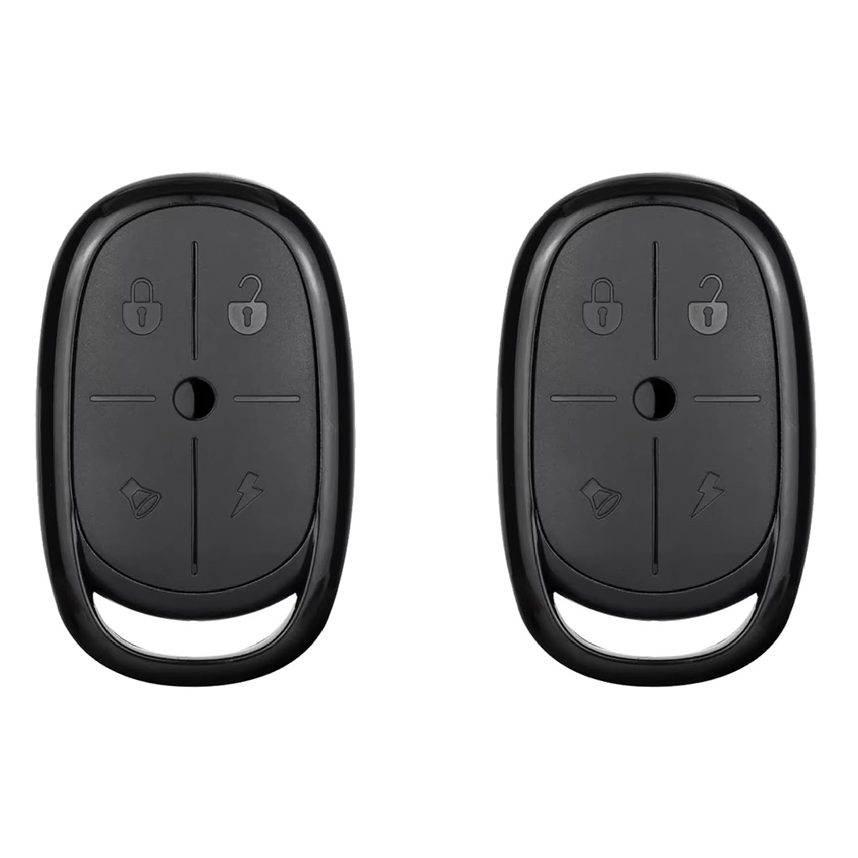 Jnchdghwa Black Wireless Copy Remote Controller 433Mhz Universal Remote Control Duplicator Clone Cloning Code For Garage Door Gate 2Pcs