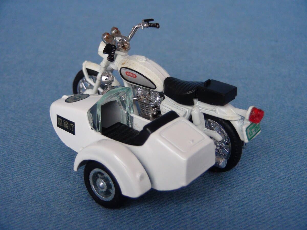 ダイヤペット ヤマハスポーツXS650サイドカー 車体のみ ヨネザワ ダイヤペット ヤマハ スポーツ XS-650 白バイ