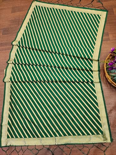 Image of DEVANGI Women's Banarasi Silk Unstitched Salwar Suit Dress Material With Dupatta
