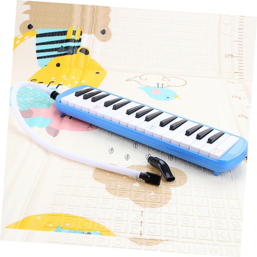 POPETPOP Piano Electrónico de Teclas Color Azul y Melódica para Principiantes Instrumento Musical