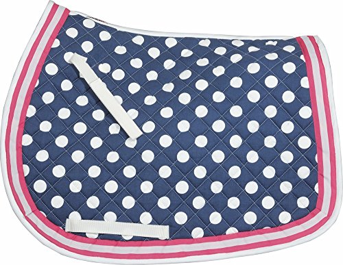 Equine Couture Emma Saddle Pad Navy/Pink