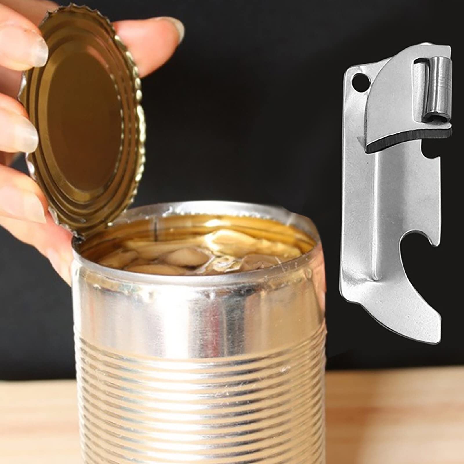 Sacacorchos Multifuncional de Acero Inoxidable para Botellas de Vino, latas, Metal, Multiusos, Plegable, Mini, portátil, para zumos.