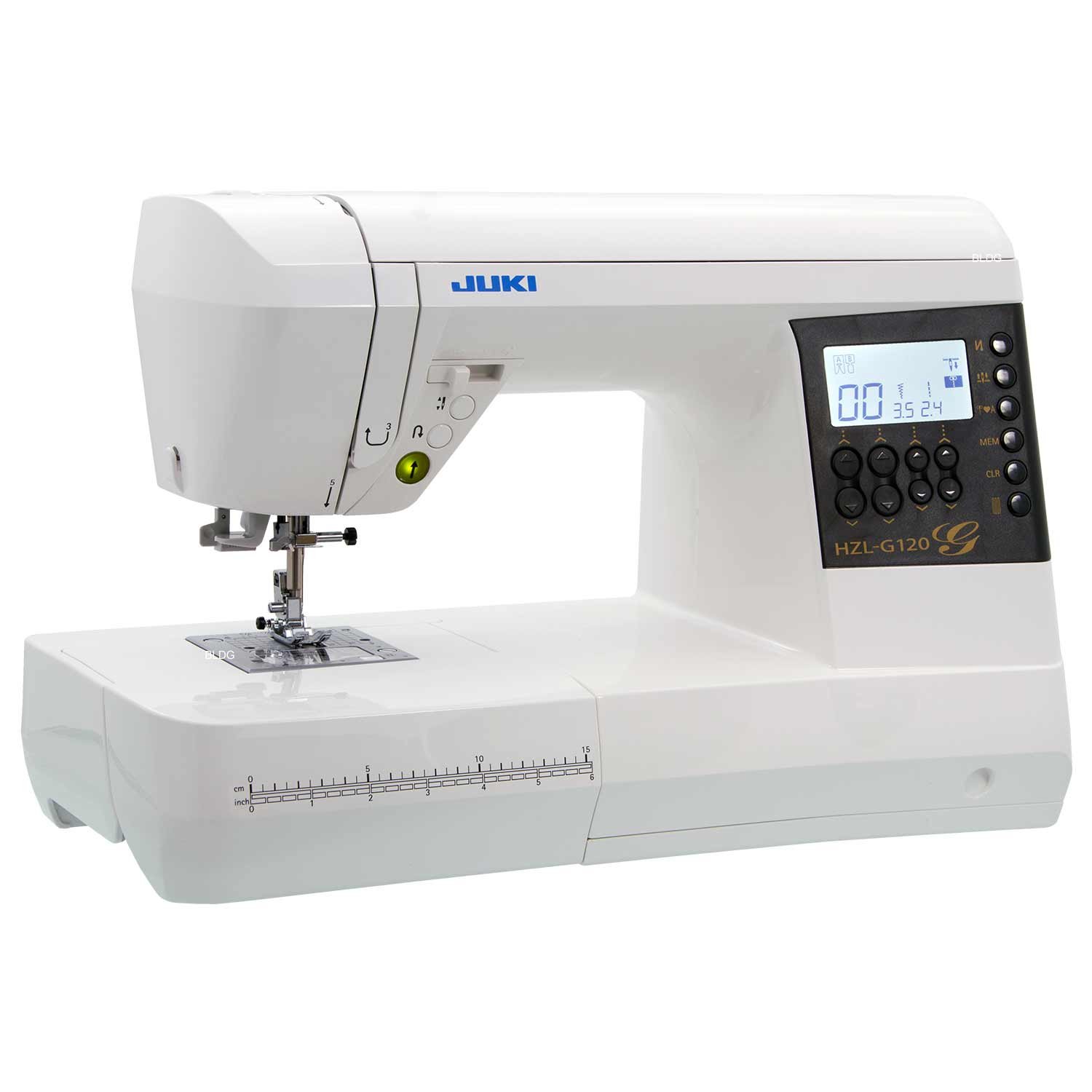 JUKI HZL-G120 Electronic Sewing Machine, Metal, White, 44.5 x 22.3 x 29.2 cm