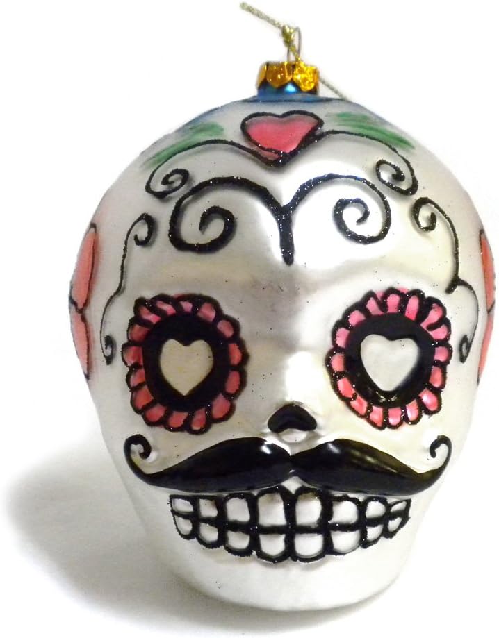 Sugar Skulls Day of The Dead Ornament Halloween Christmas Decor