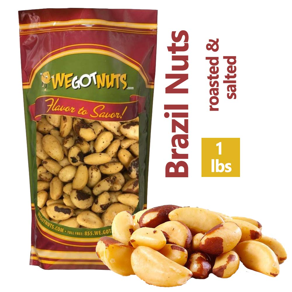 We Got Nuts, Roasted Salted Brazil Nuts, Whole, Shelled, 1
