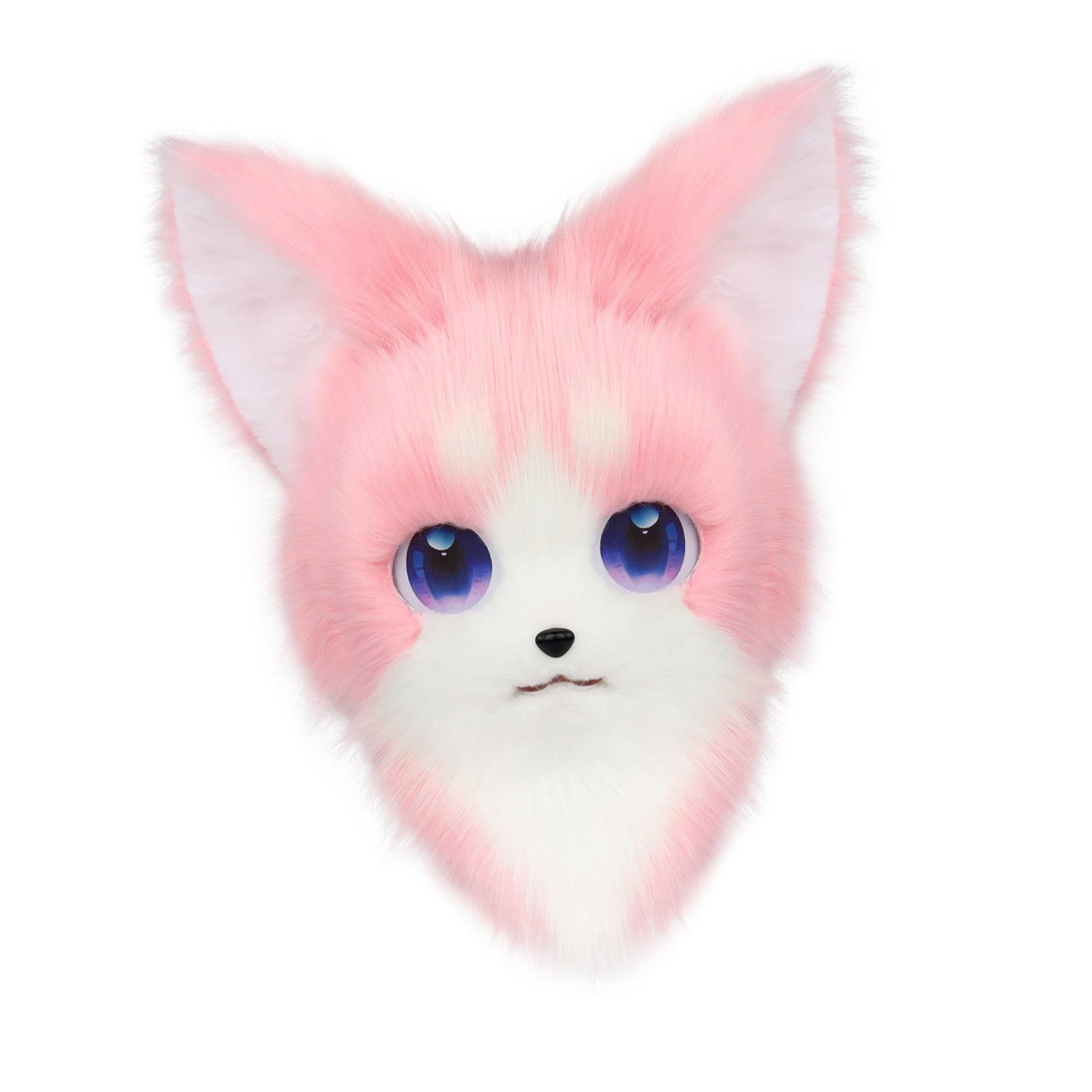 Kid Adult Furry Animal Head Cats Fursuit Cut Plush Cats Foxes Halloween Cosplay Party Props Furry Animal Head