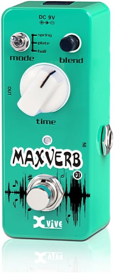 Xvive D1 MaxVerb Mini Reverb Guitar Effects Pedal
