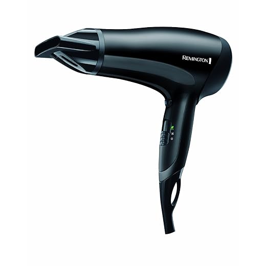 Remington Hair Dryer Power Dry (2000 Watt, Light & Compact, With Blow Mouth, Ceramic Ionic Grid For Lint Free Result) Hair Dryer D3010