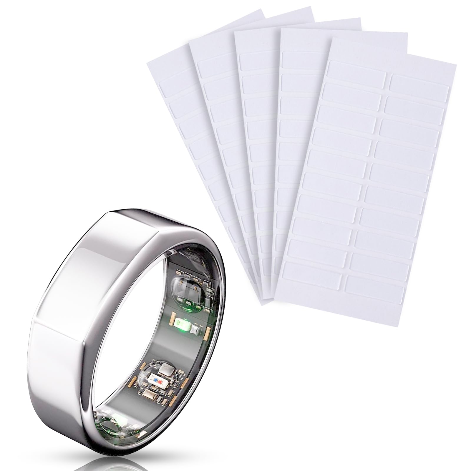 Ajustador inteligente de tamaño de anillo para Oura Ring Gen 4/3/Samsung Galaxy Ring/ULTRAHUMAN Ring AIR/RingConn 2/1, accesorios invisibles para kit de tallas de anillo suelto