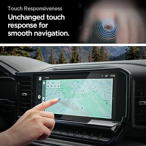 Miniatura 6 de Spigen Protector de pantalla de vidrio templado GlasTR Slim diseñado para Chevrolet Silverado (2022202320242025), GMC Sierra (2022202320242025)
